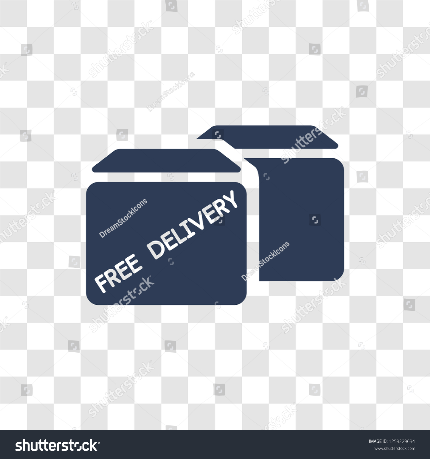 Free Delivery Icon Trendy Free Delivery Stock Vector Royalty Free