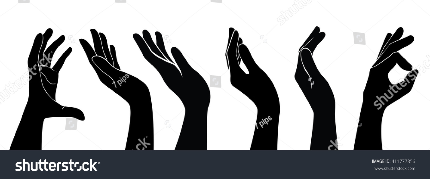 Free Hands Vector Stock Vektorgrafik Lizenzfrei 411777856 - 