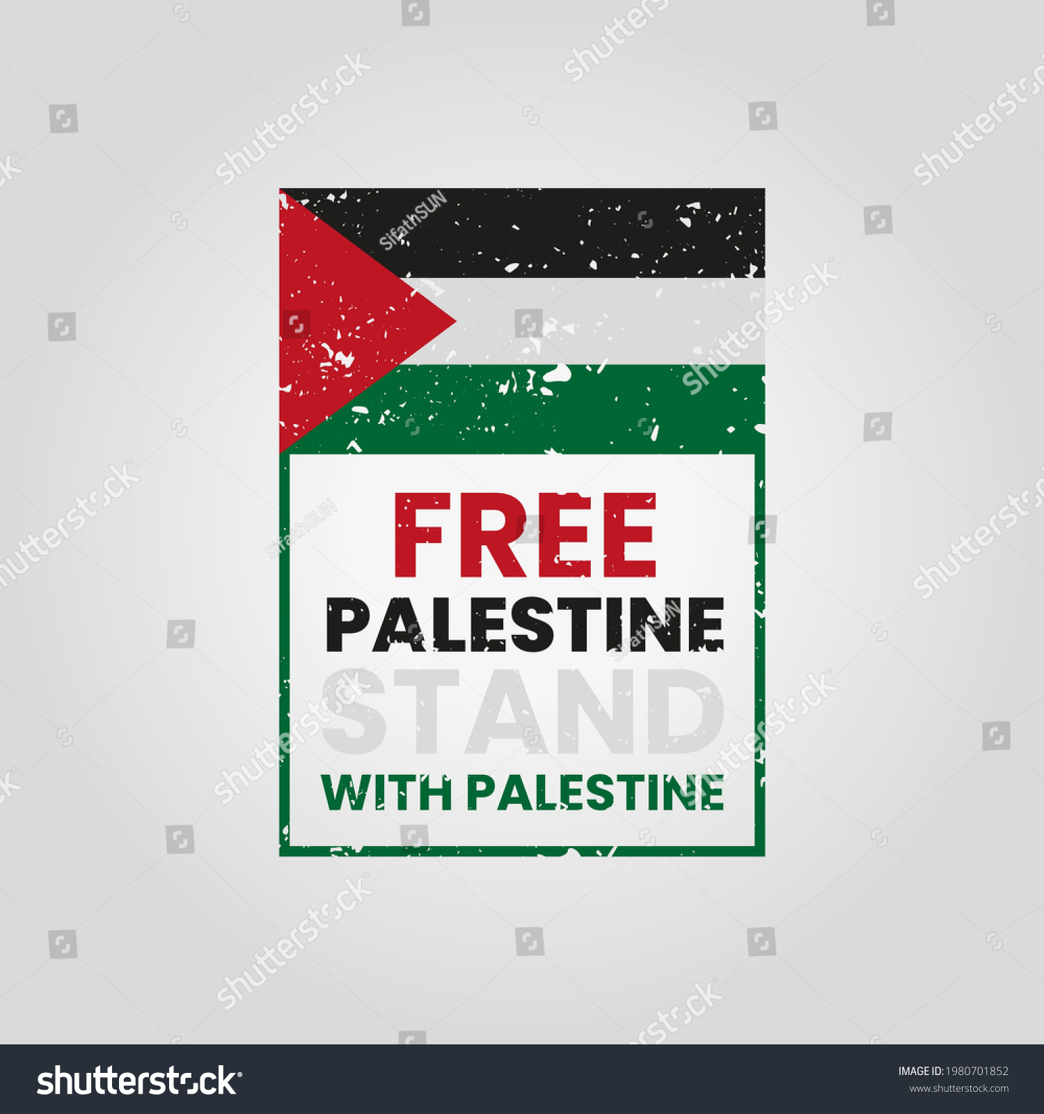 Free Palestine Custom Tshirt Design Typography Stock Vector (Royalty ...