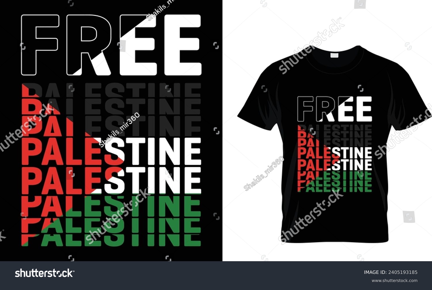 SVG of Free Palestine T Shirt Design Template. svg
