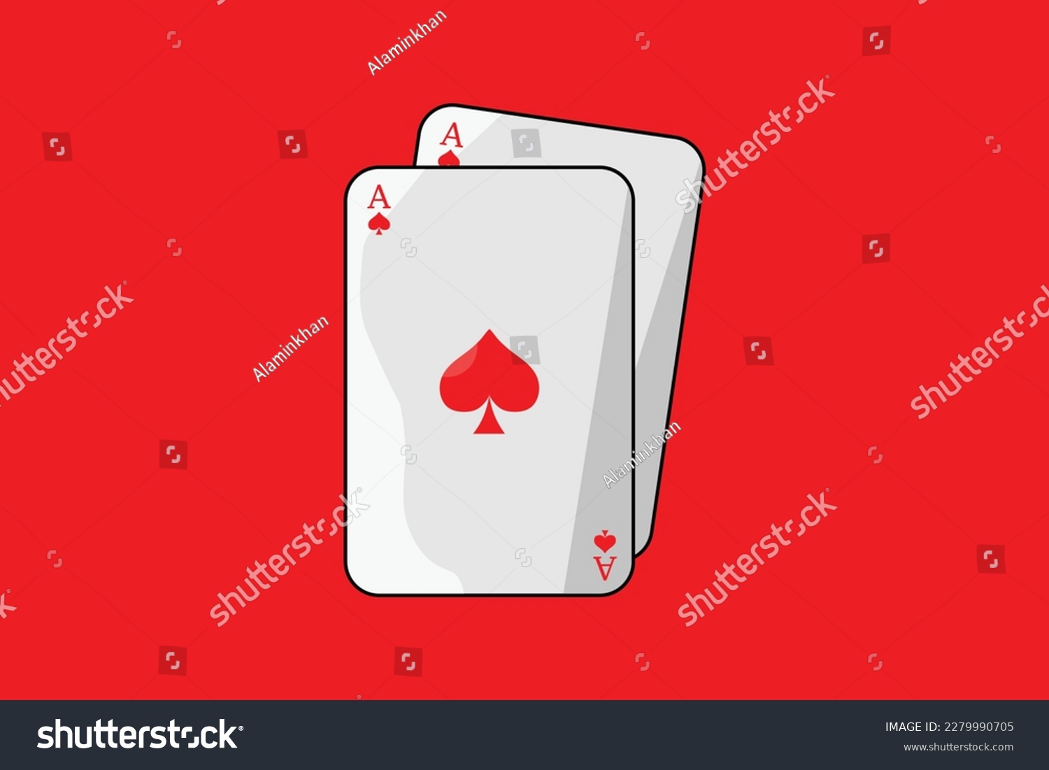 SVG of Free vector vector ace playing cards svg