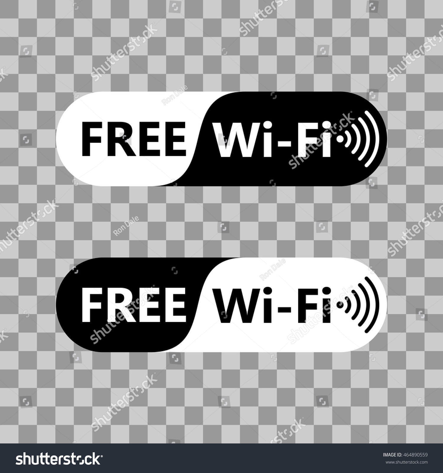無料のwifiアイコンシンボル 白黒の背景にベクター画像wifiサイン 透過的な背景にwlanフリーアクセスデザイン用のワイヤレスネットワークアイコン のベクター画像素材 ロイヤリティフリー
