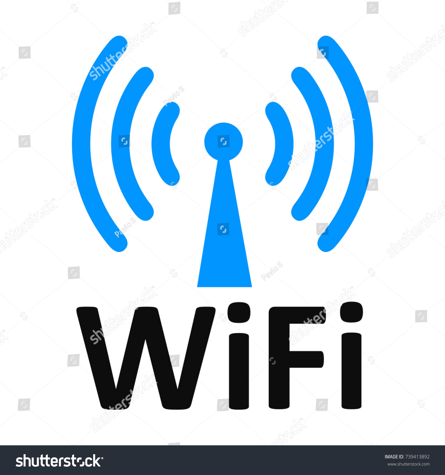 Stock Vektor Free Wifi Logo Zone Vector Illustration Bez Autorskych Poplatku