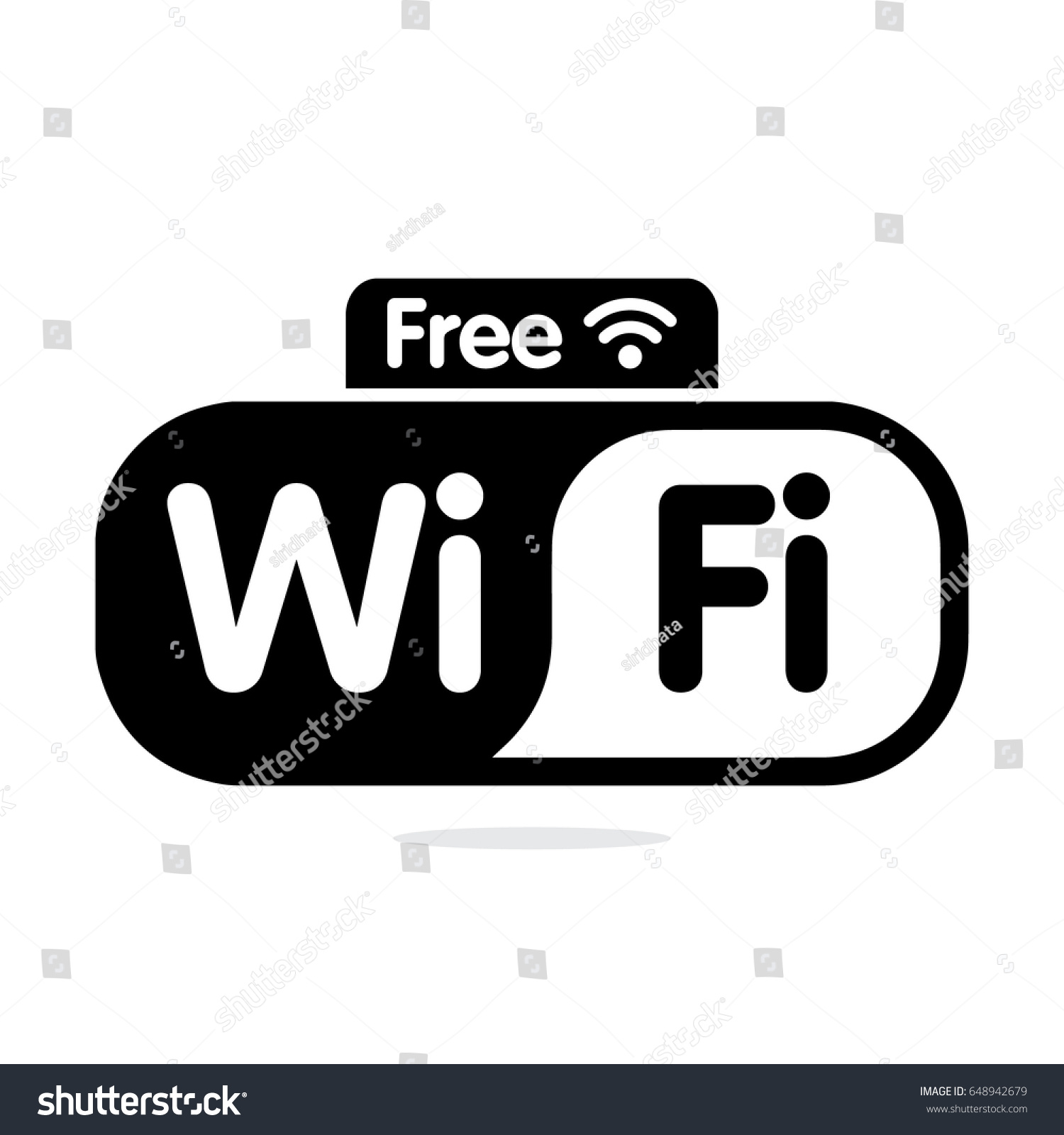 Download Free Wifi Sign Stock Vector Royalty Free 648942679