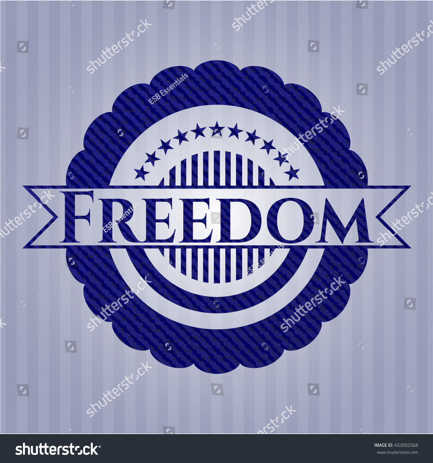 Freedom Denim Texture Stock Vector (Royalty Free) 433002568 | Shutterstock