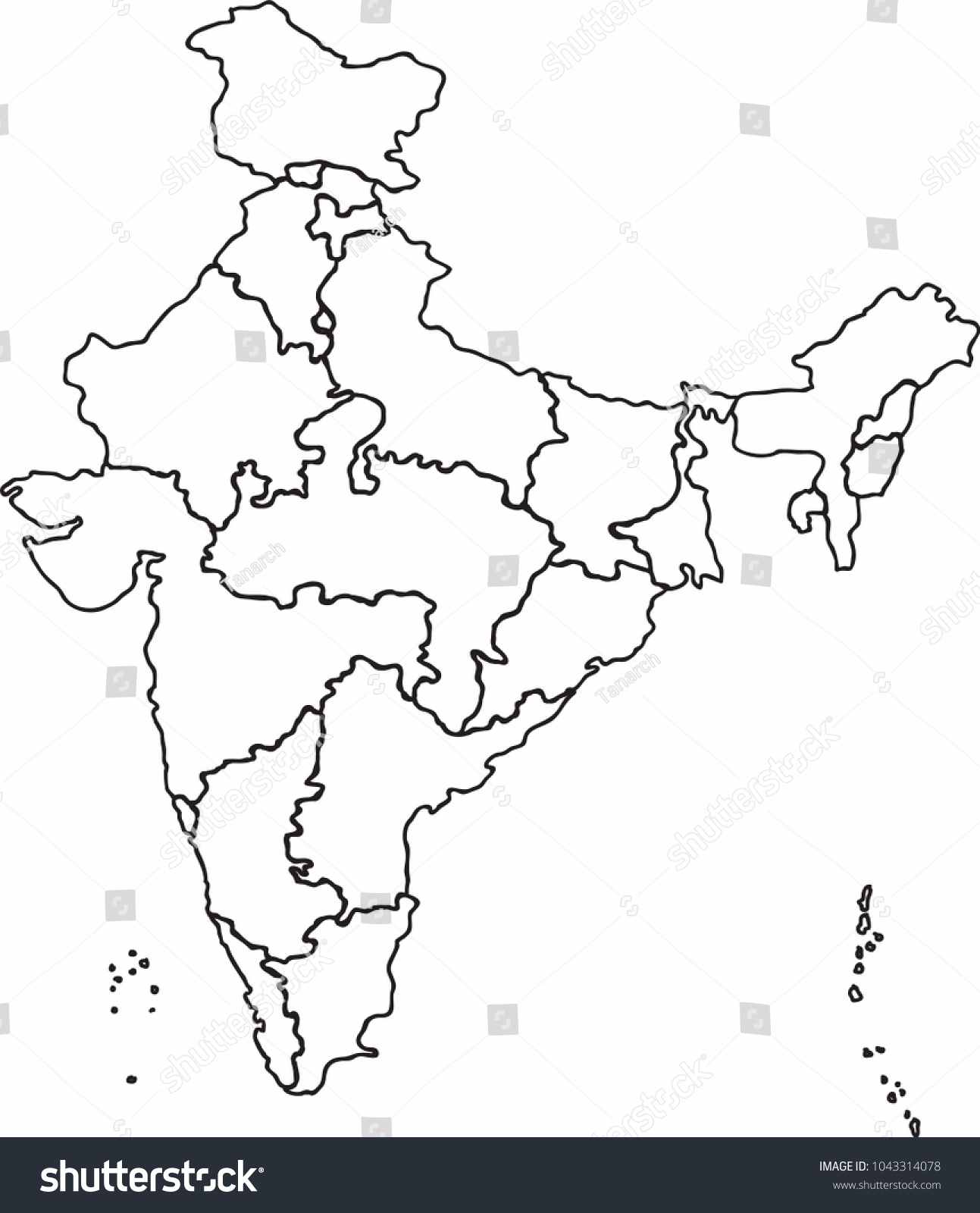 How To Draw India Map Outline