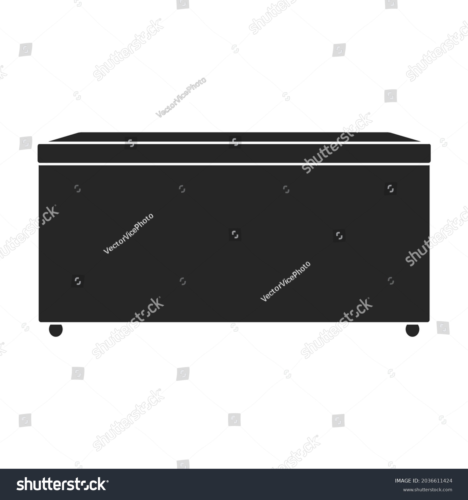 SVG of Freezer vector icon.Black vector icon isolated on white background freezer. svg