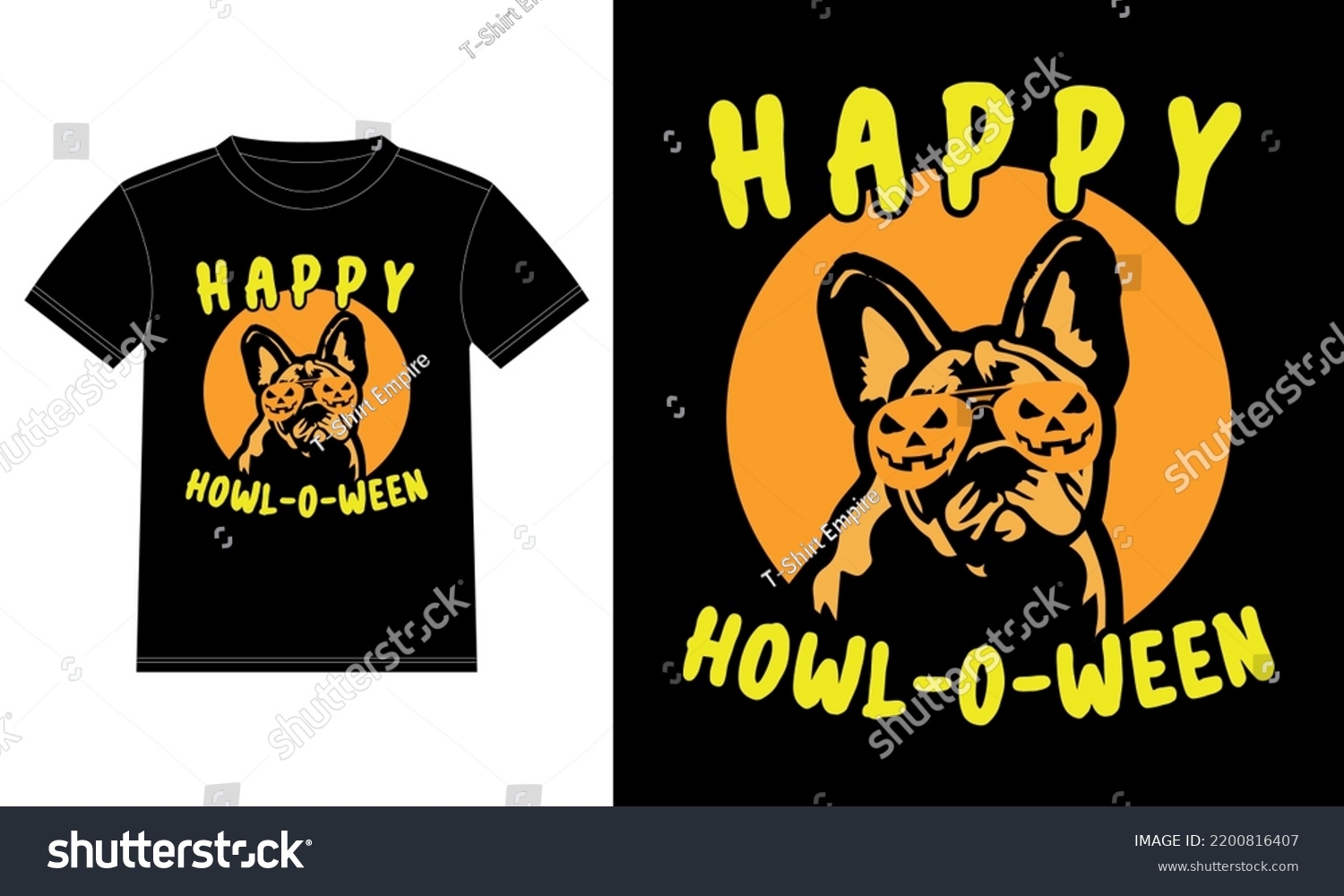 SVG of French Bulldog Pumpkin Howl-o-ween T-Shirt  svg