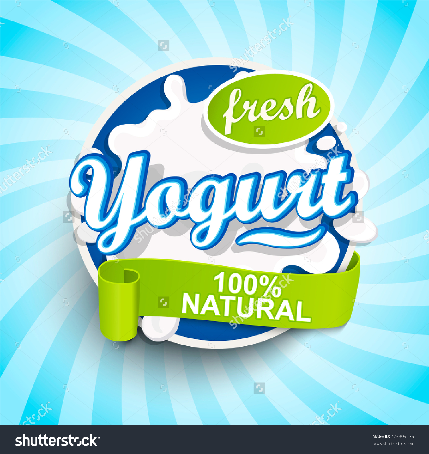 Yogurt logo design imágenes, fotos de stock y vectores Shutterstock