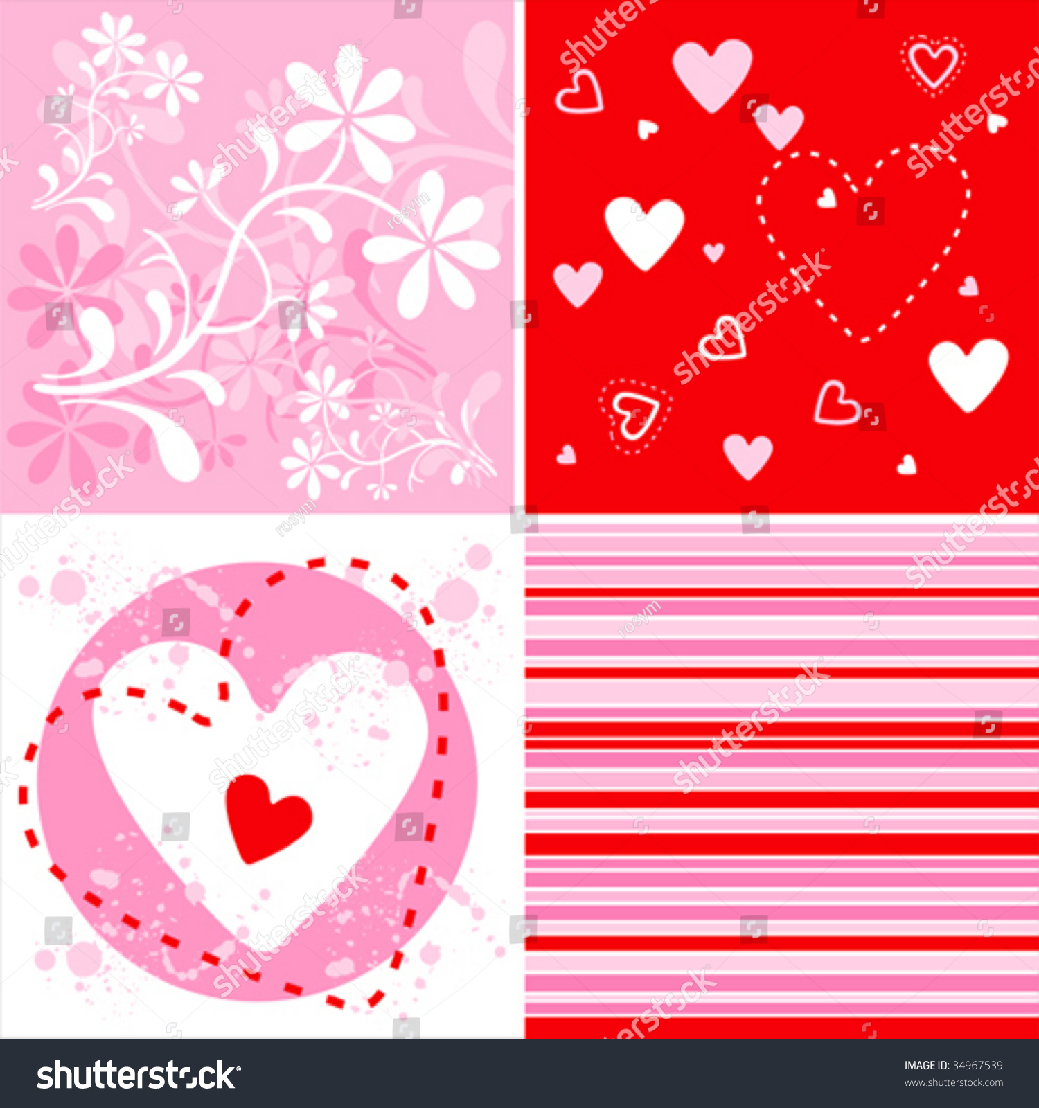 fresh background red pink love theme stock vector royalty free 34967539 shutterstock