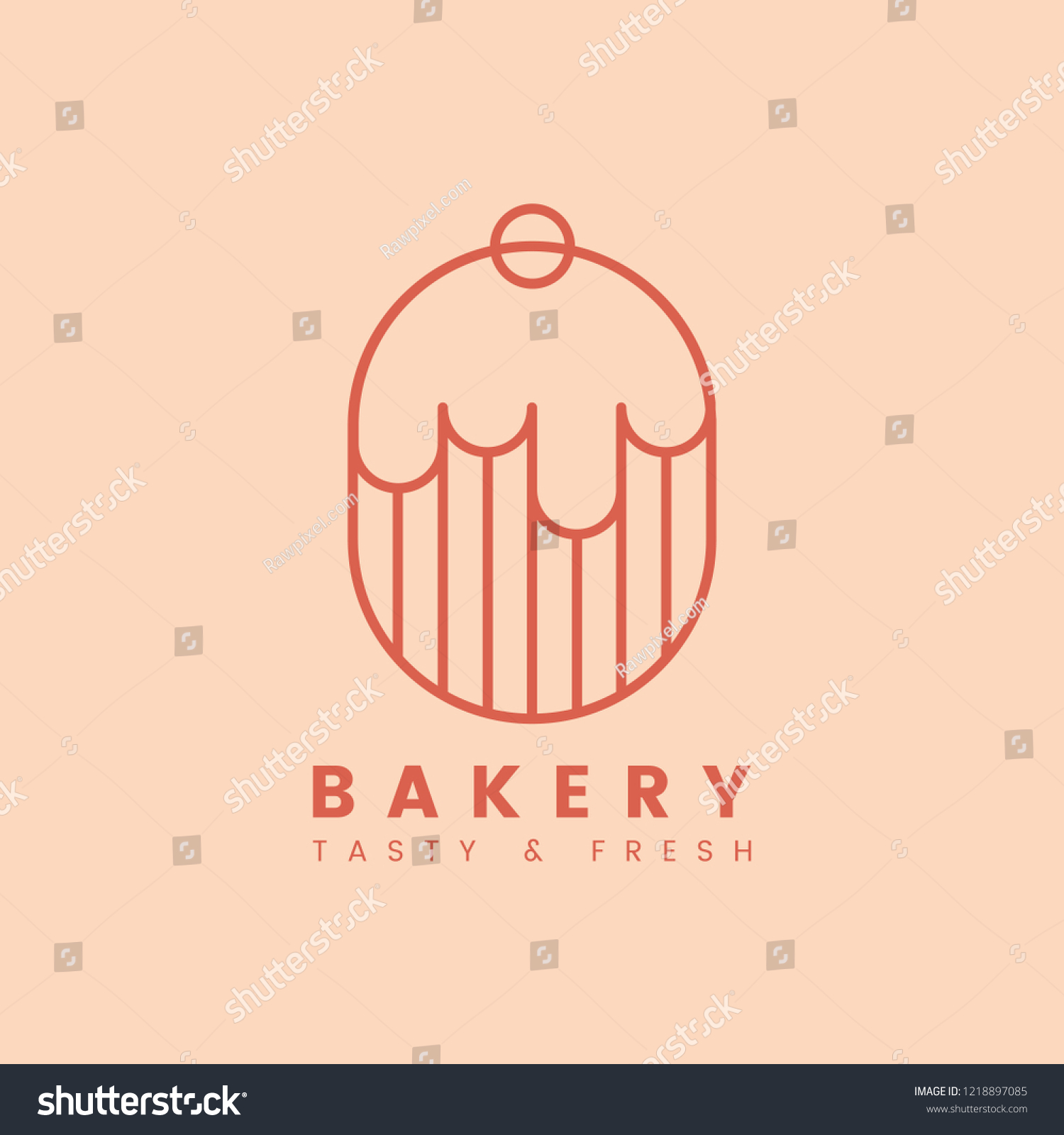 Fresh Bakery Pastry Shop Logo Vector Stock Vector (Royalty Free ...