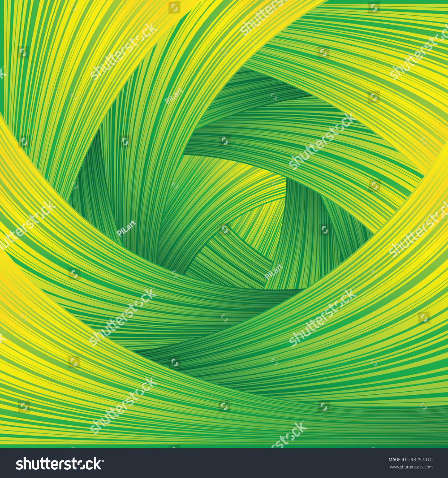 Fresh Green Swirl Background Stock Vector Illustration 243257410 ...