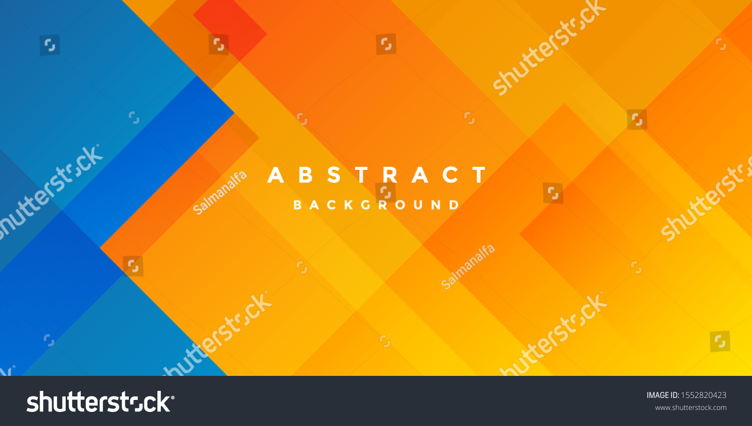 Fresh Orange Yellow Blue Background Banner Stock Vector (Royalty Free