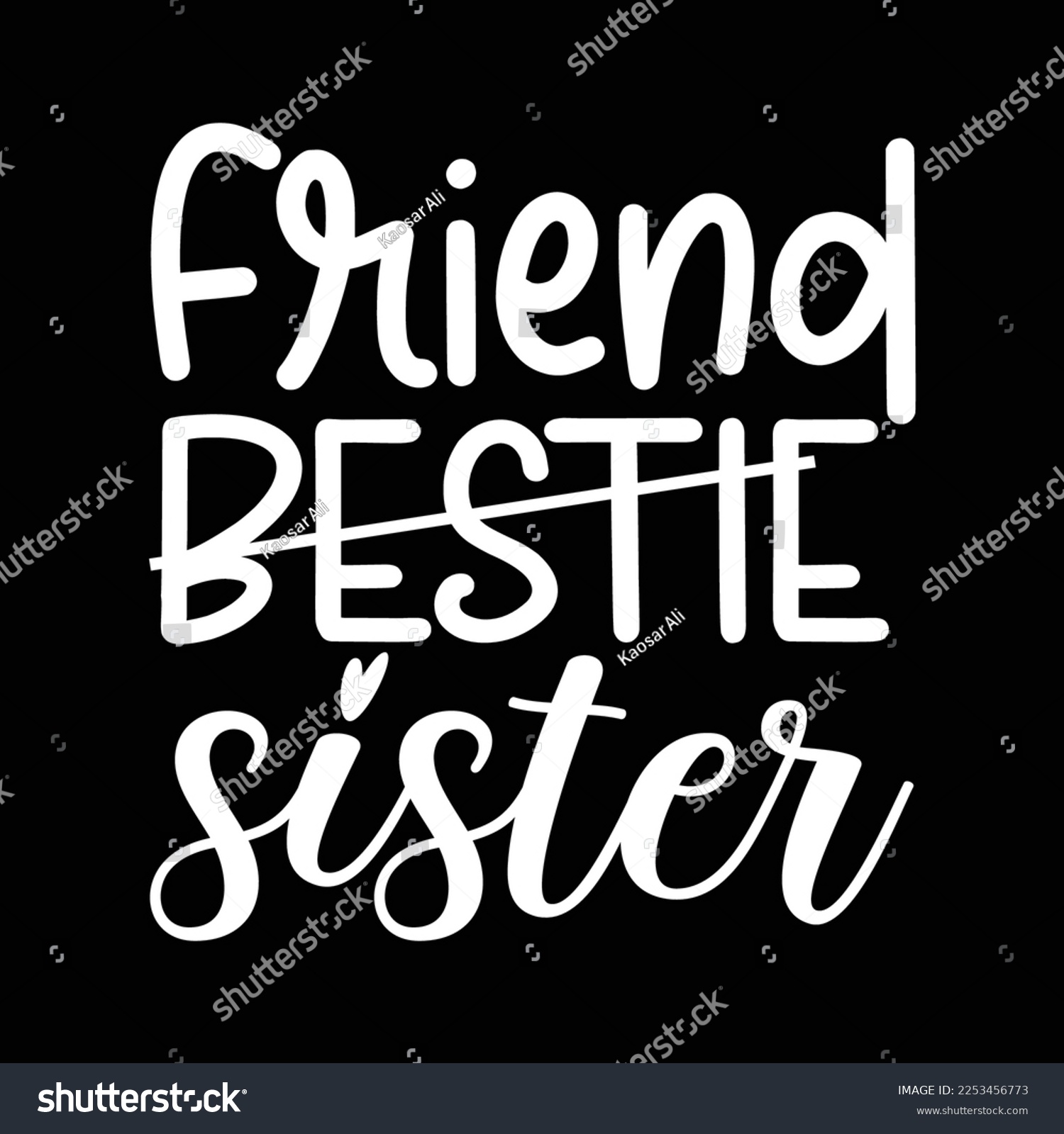 SVG of Friend Bestie Soul Sister Best svg