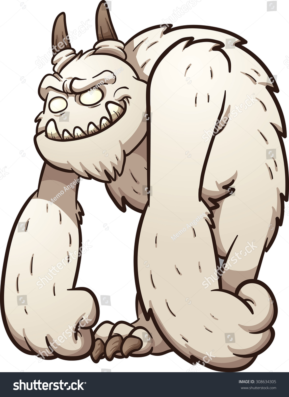 Download Friendly Cartoon Monster Vector Clip Art Stock Vector ...
