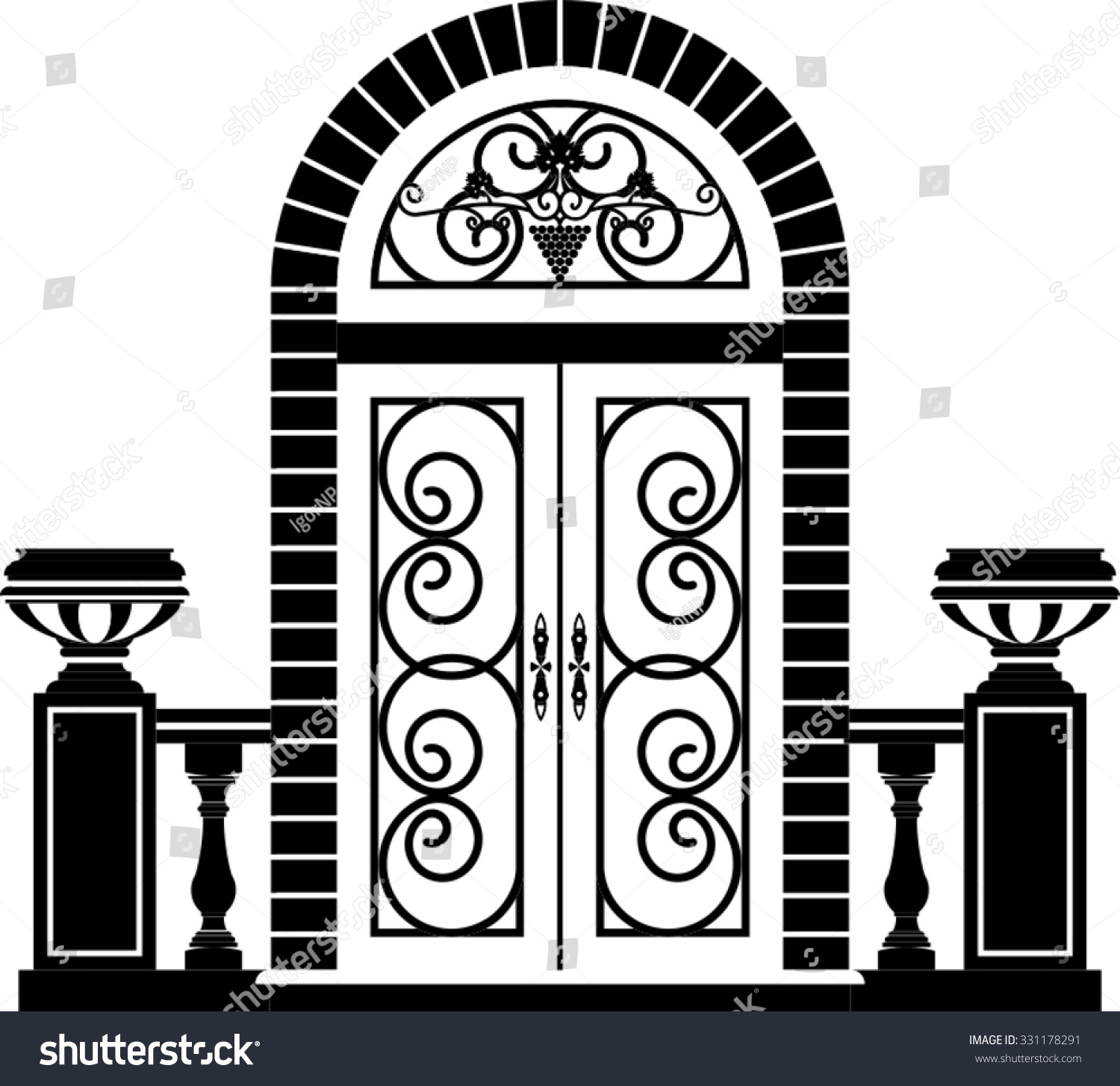 door clipart black and white - photo #38