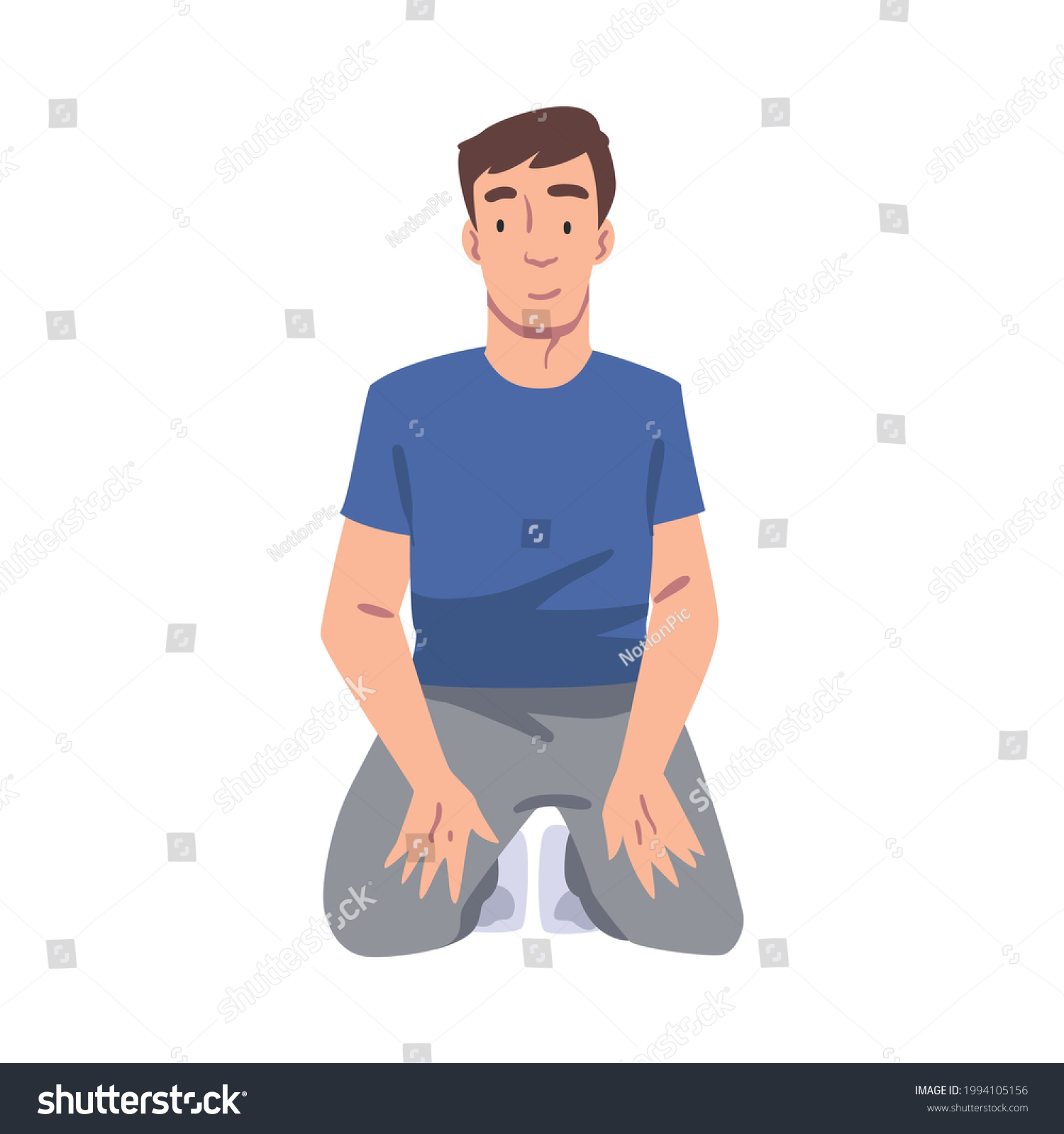 Sitting on one knee Images, Stock Photos & Vectors Shutterstock