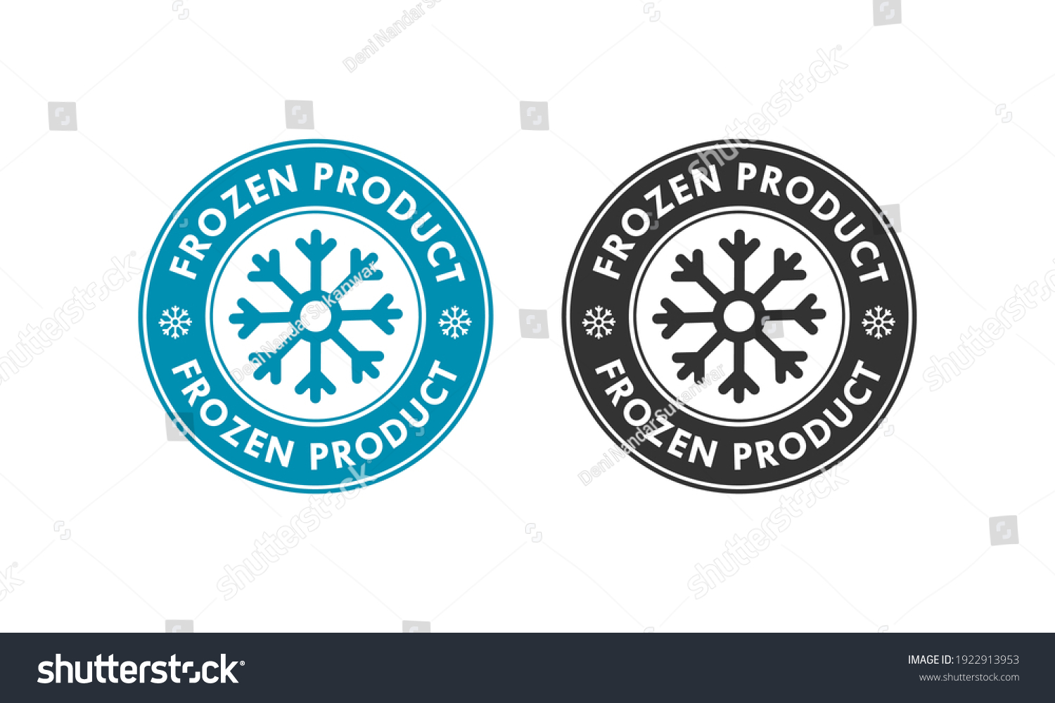 Frozen Product Logo Template Illustration Stock Vector (Royalty Free ...