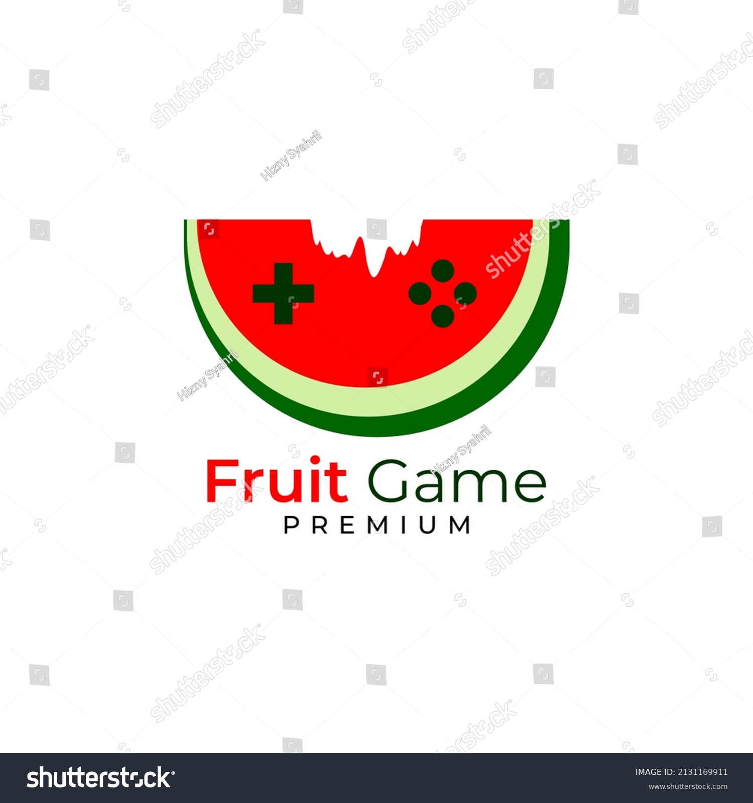 Fruit Game Logo Icon Vector Stock Vector (Royalty Free) 2131169911