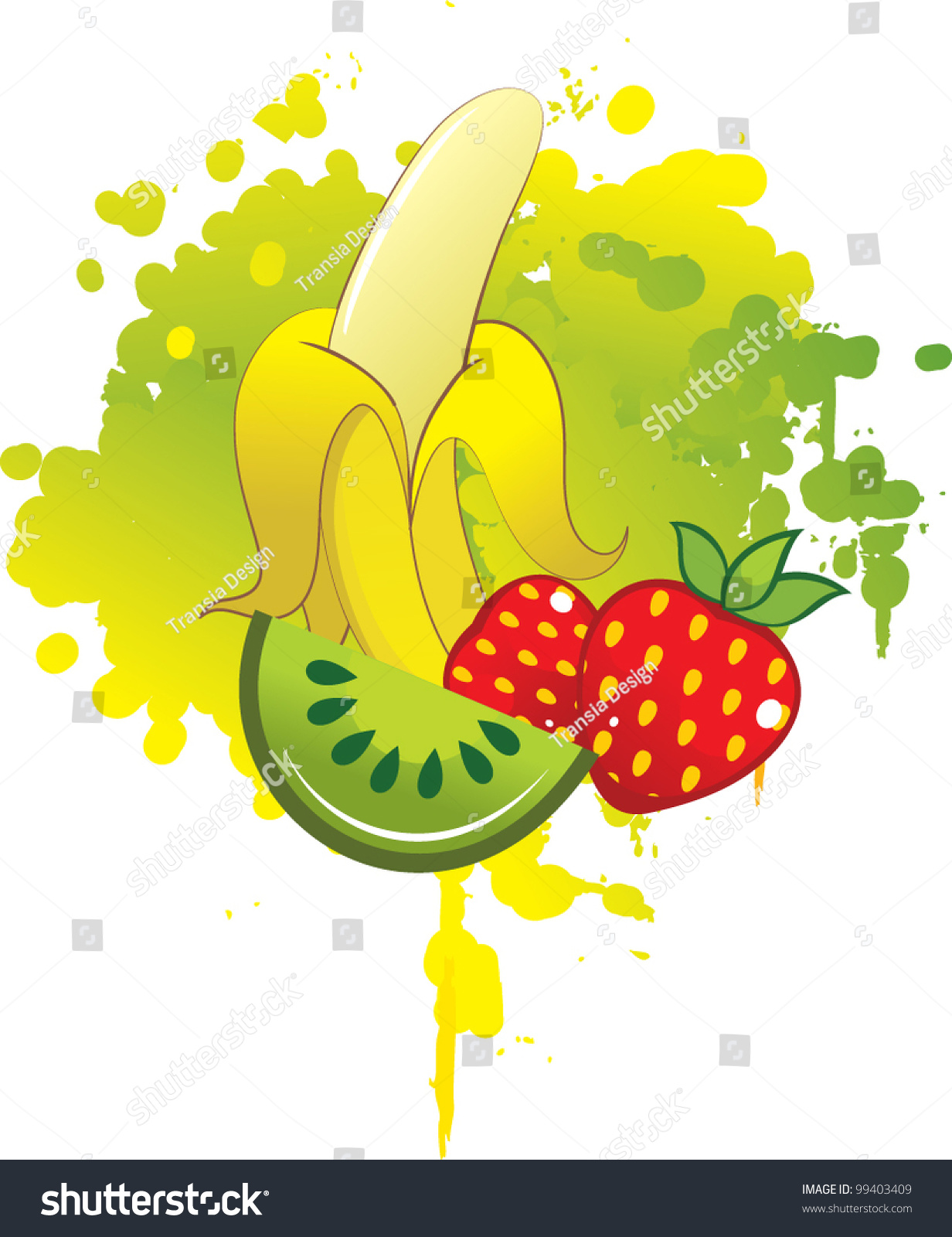 Fruit Mix Stock Vector Royalty Free 99403409 Shutterstock