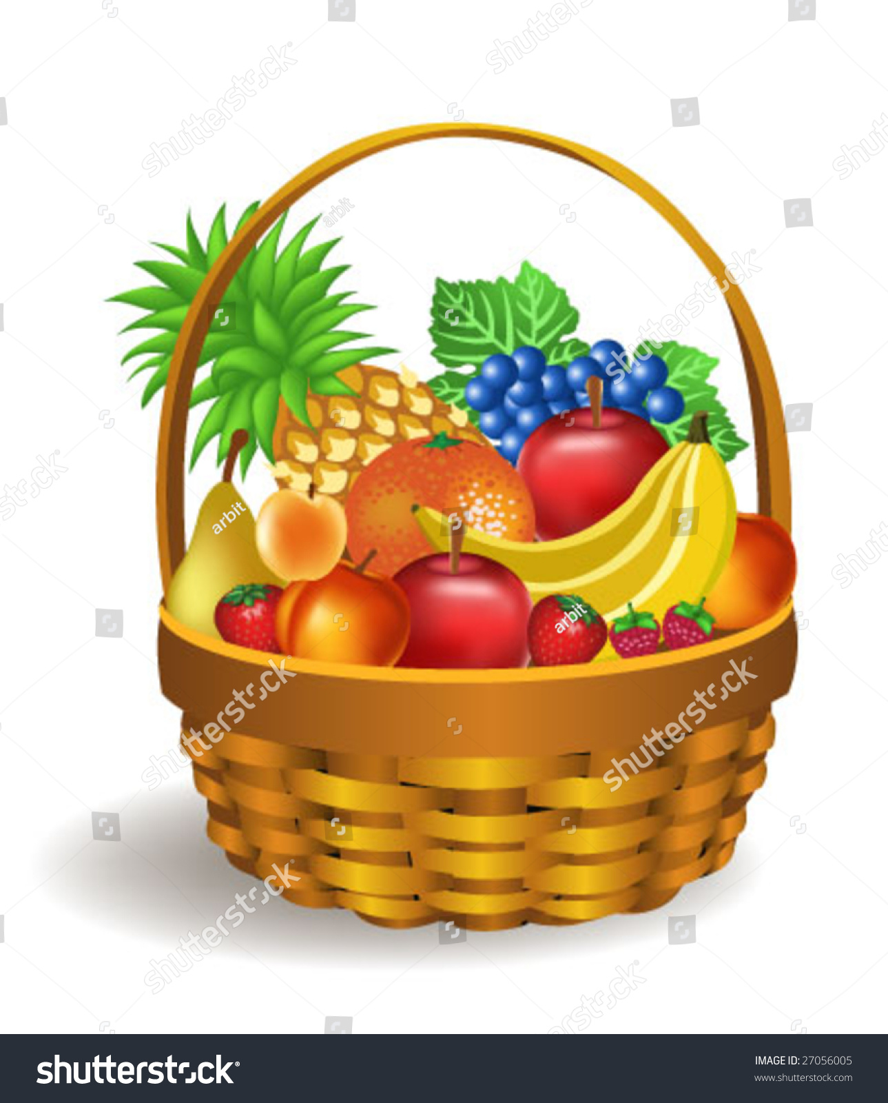 clipart basket of fruits - photo #39
