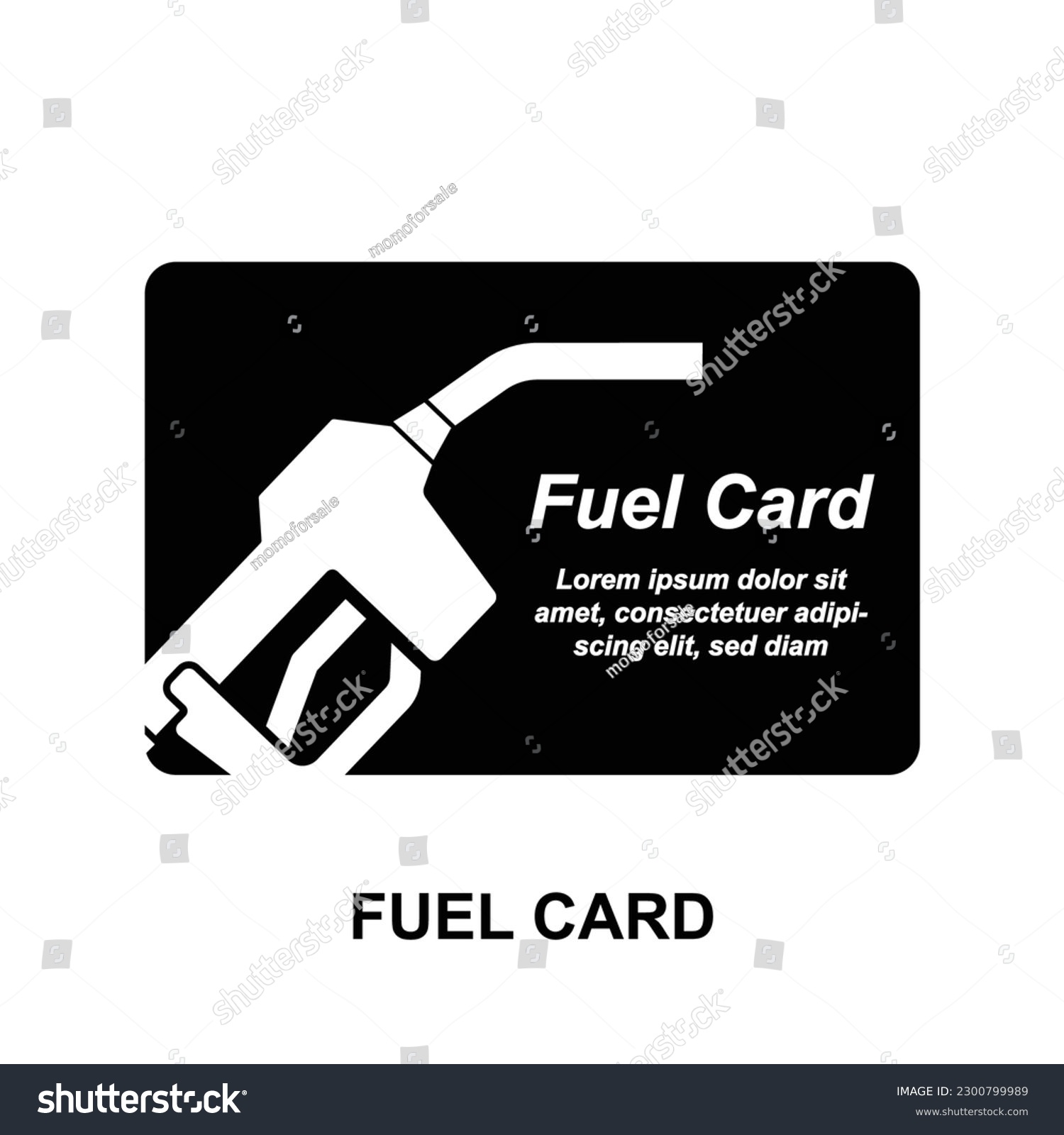 SVG of Fuel card card icon isolated on background  vector illustration. svg