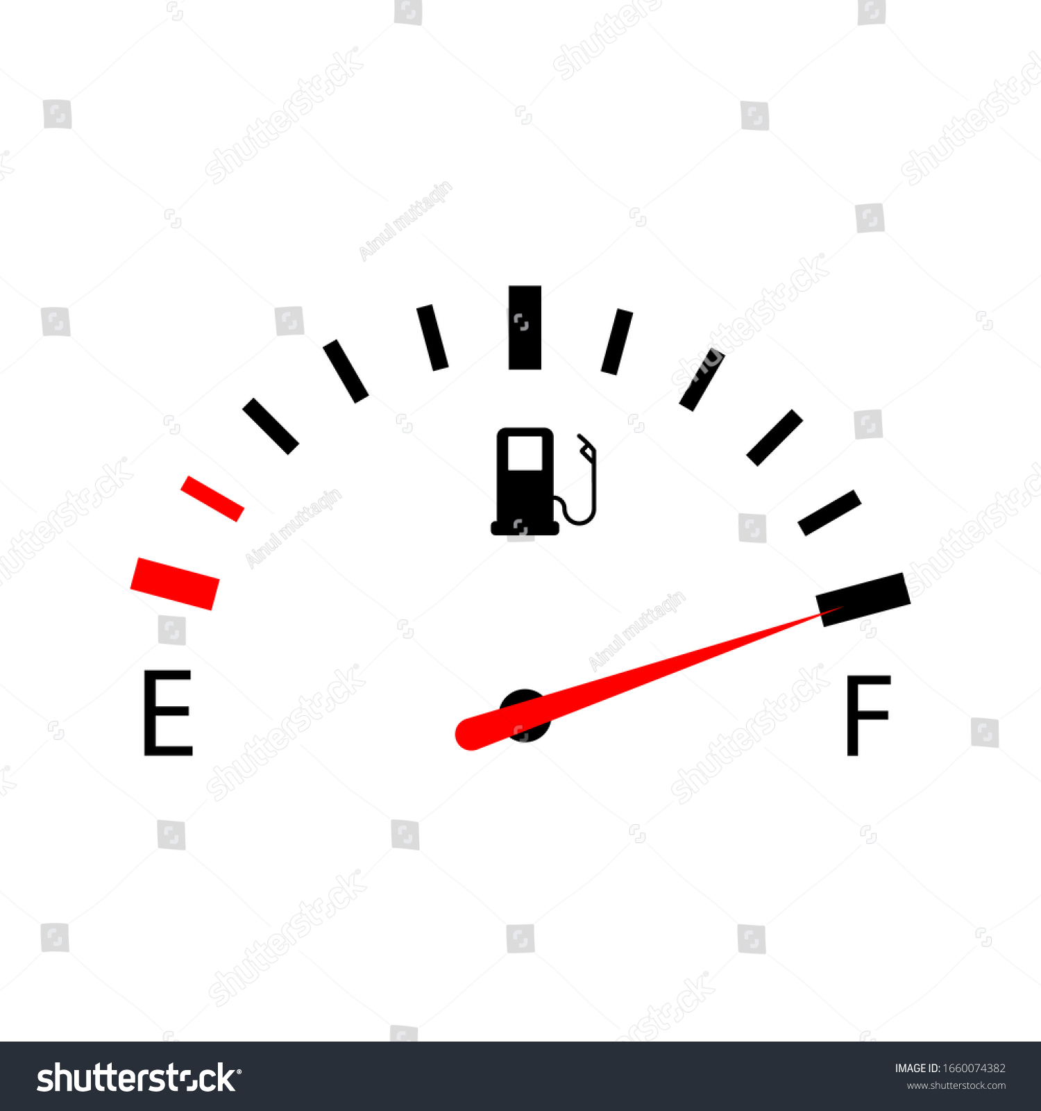 SVG of Fuel indicators gas meter. Gauge vector tank full icon on white backgrround. eps 10 svg