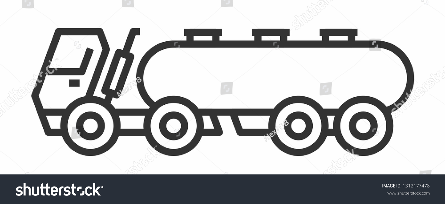 SVG of Fuel truck icon svg