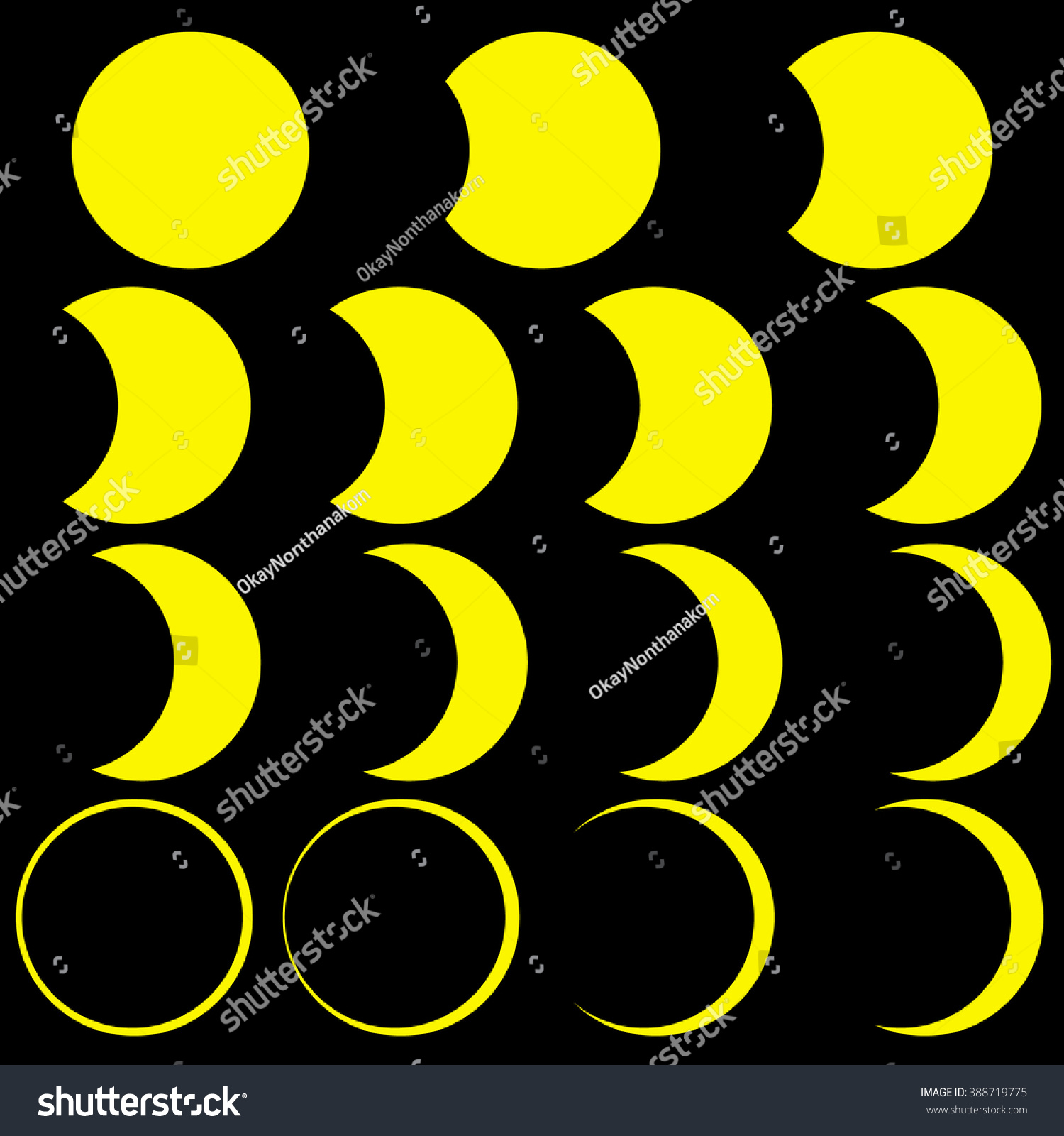 Full Moon Lunar Eclipse Black Background Stock Vector Royalty Free Full Moon Lunar Eclipse Black Background Stock Vector Royalty Free