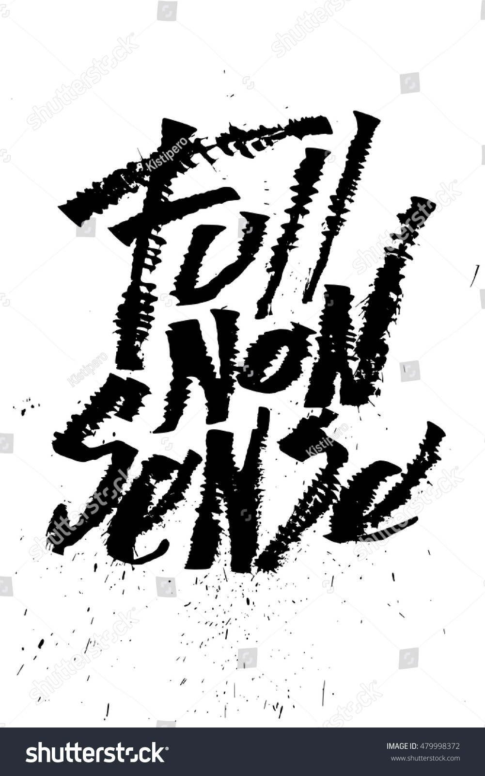 SVG of Full nonsense. Cola pen calligraphy font svg