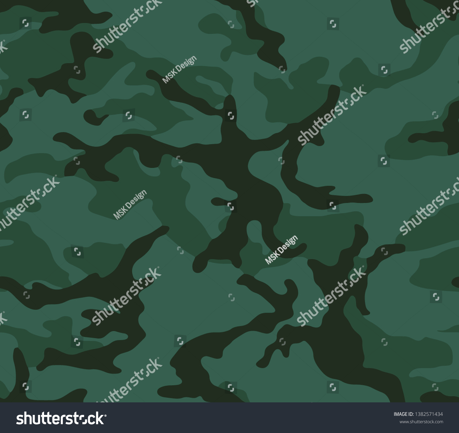 Full Seamless Camouflage Pattern Vector Illustration: Vector De Stock ...