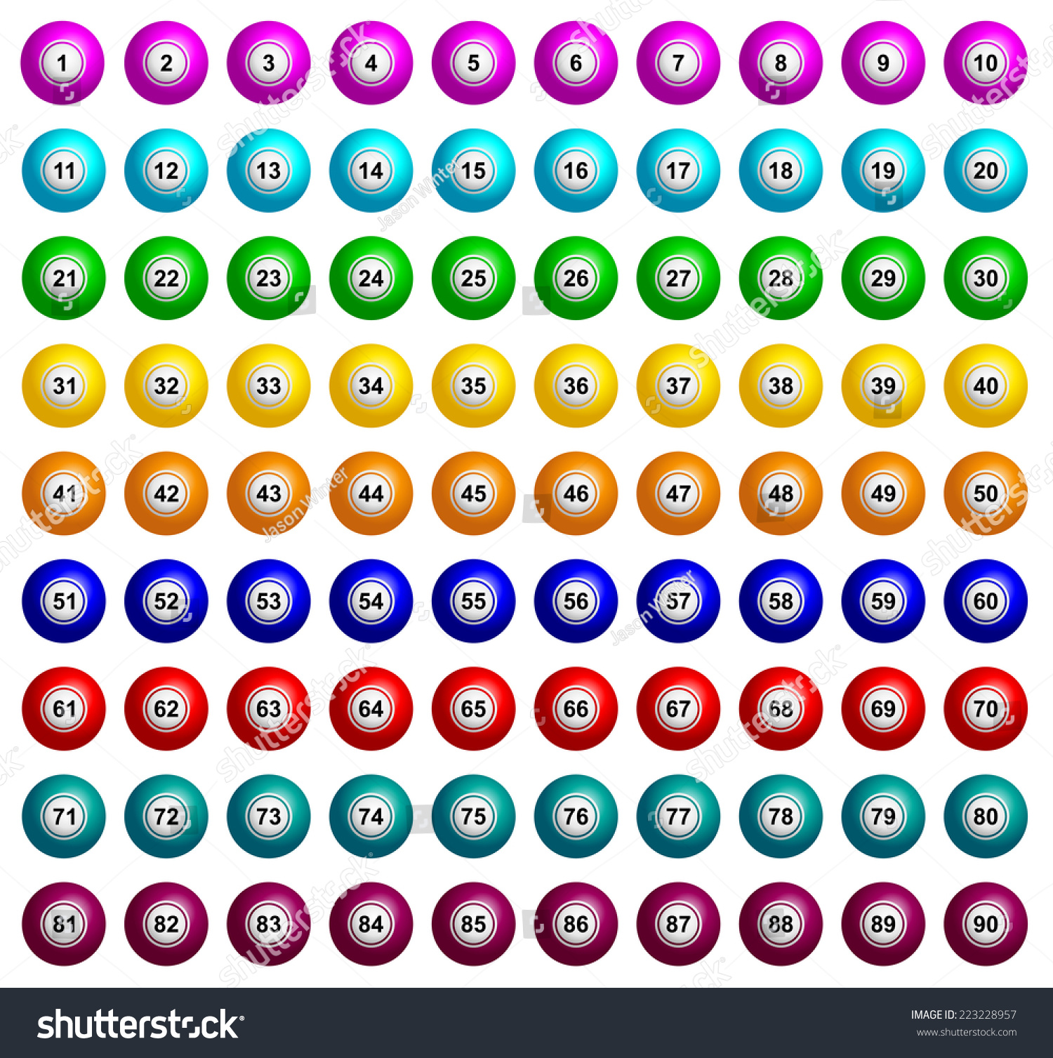 D Bingo Ball Vectors Images Stock Photos Vectors Shutterstock