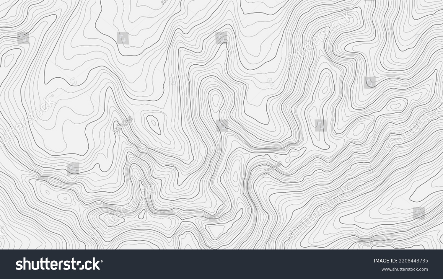 SVG of Fully editable and scalable vector illustration of topographic map on a light background. Great as an abstract background. svg