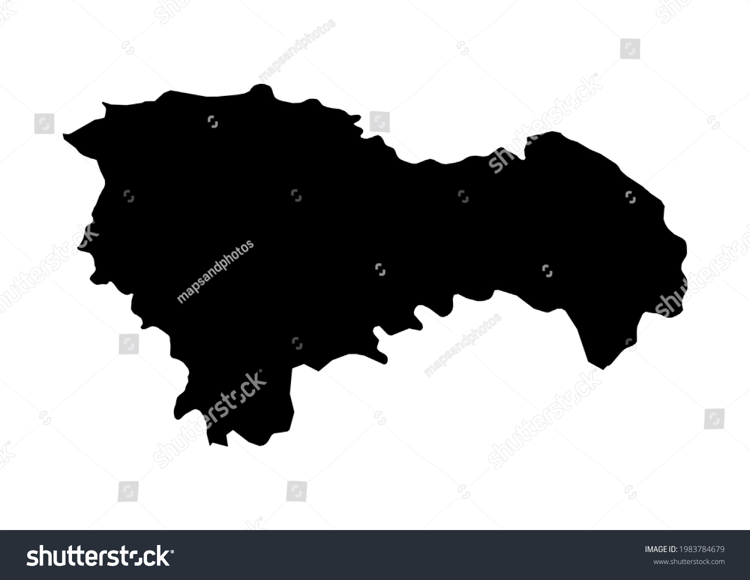 Fully Editable Detailed Vector Map Guadalajaraprovincia Stock Vector ...