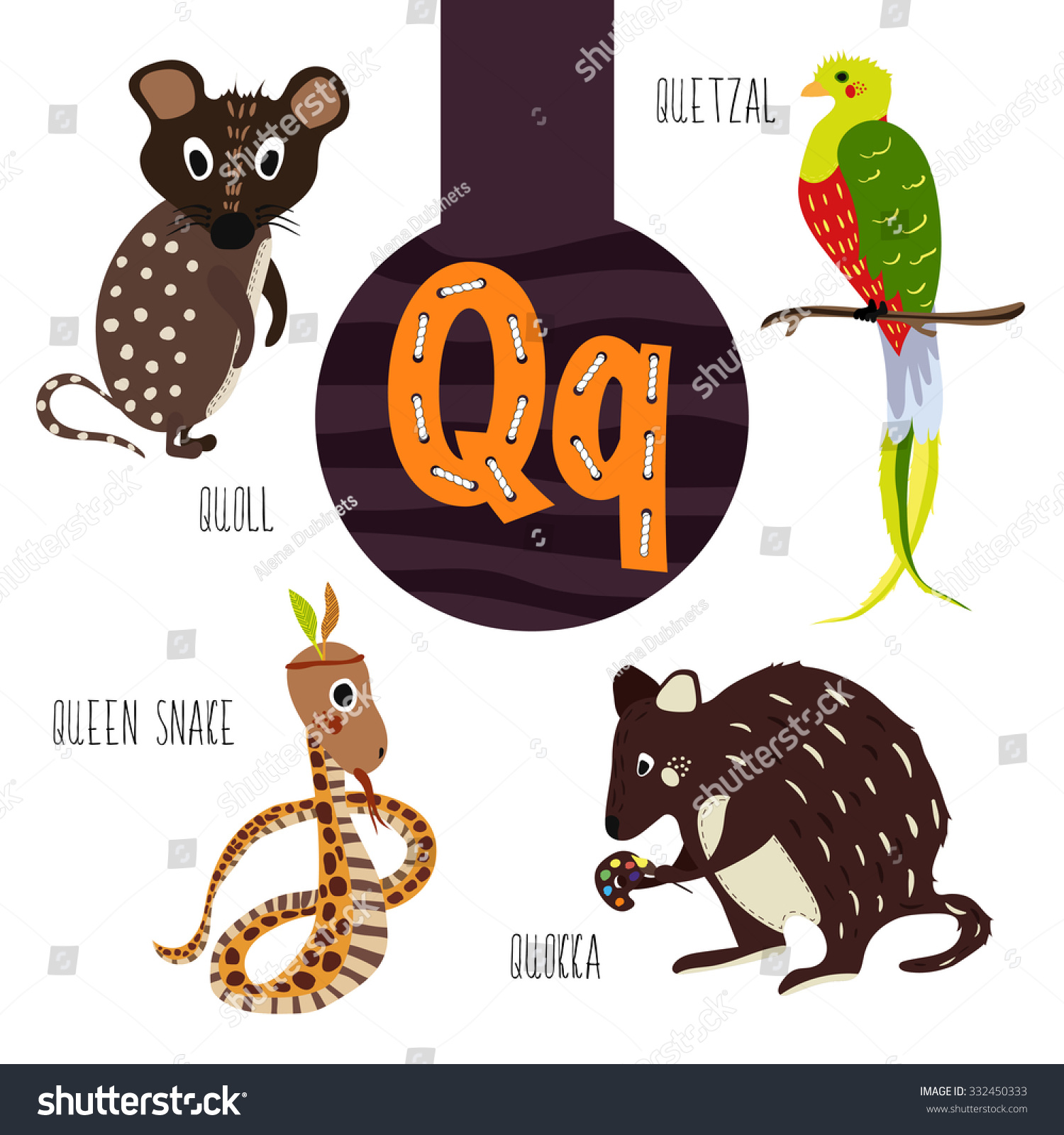 Fun Animal Letters Of The Alphabet For The Development And Learning Of