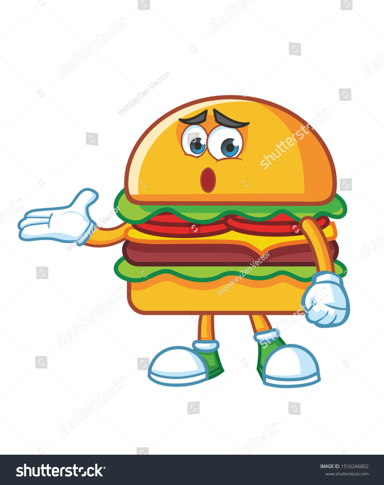 Gambar burger kartun