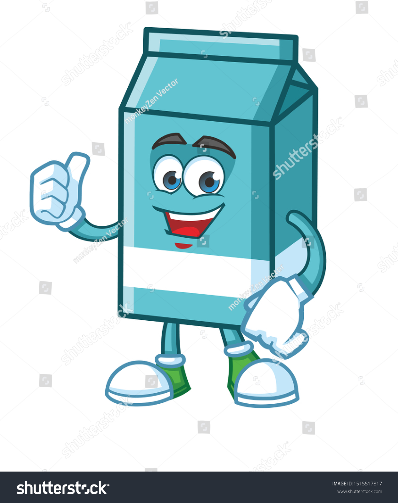 Fun Milk Box Cartoon Mascot Character Stock Vector (Royalty Free ...