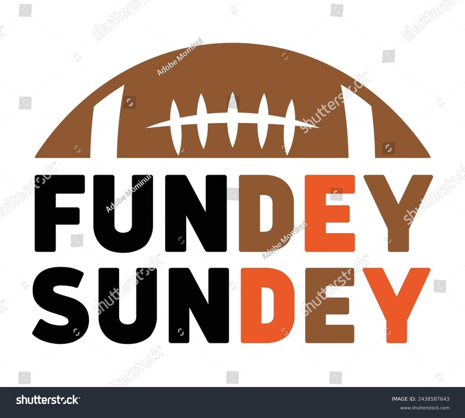SVG of Fundey Sundey Retro Svg,Football Svg,Football Player Svg,Game Day Shirt,Football Quotes Svg,American Football Svg,Soccer Svg,Cut File,Commercial use svg
