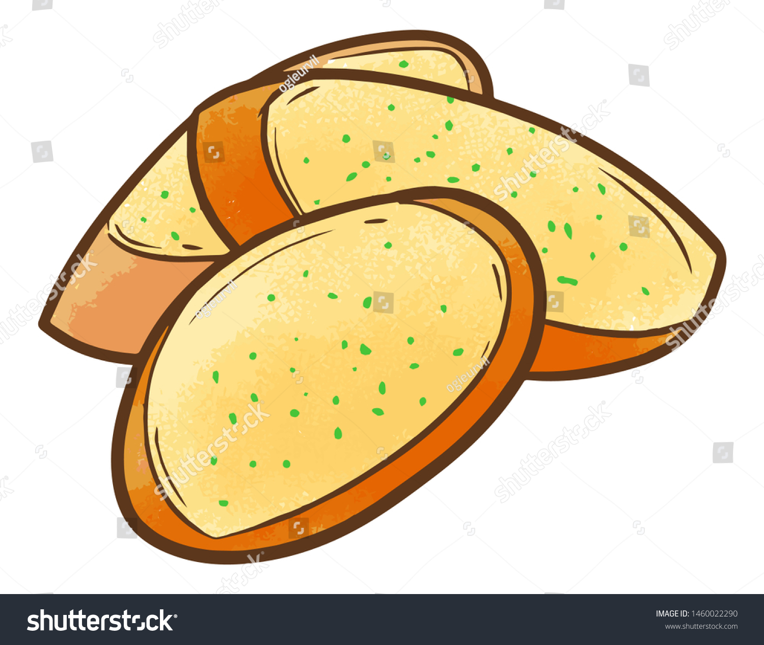 Cartoon Garlic Bread Clipart Mariianablog