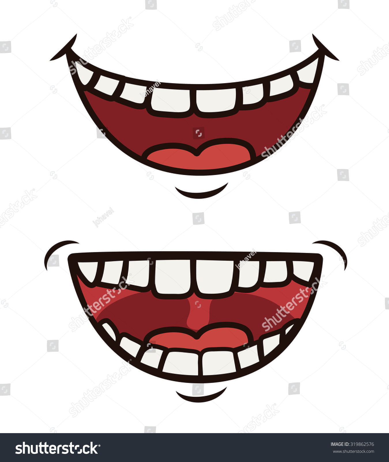 Funny Cartoon Face Design Vector Illustration Stock Vector (Royalty ...