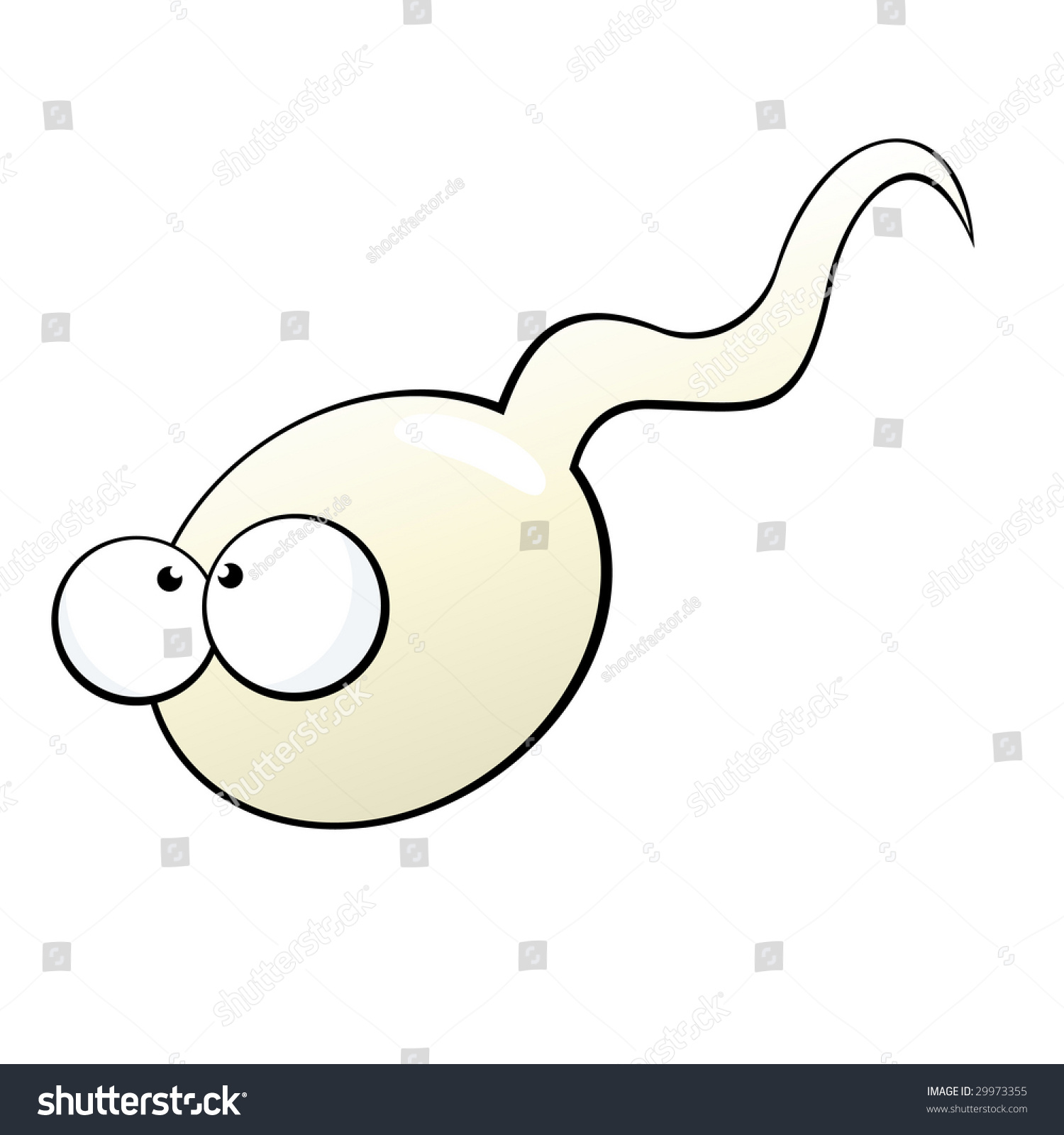 Funny Cartoon Sperm Stock Vector 29973355 Shutterstock 6524