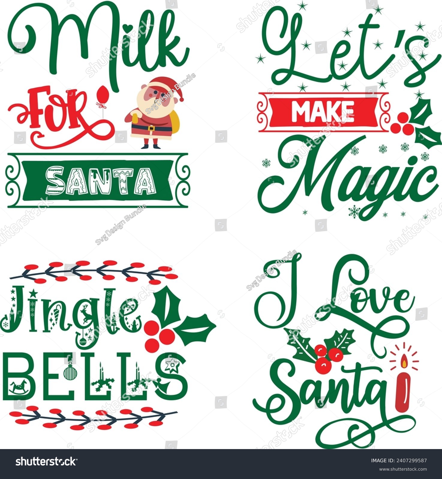 SVG of Funny Christmas Bundle, Christmas sign design , Merry Christmas bundle, Christmas Ornaments bundle, Winter bundle, Xmas design, Santa design svg