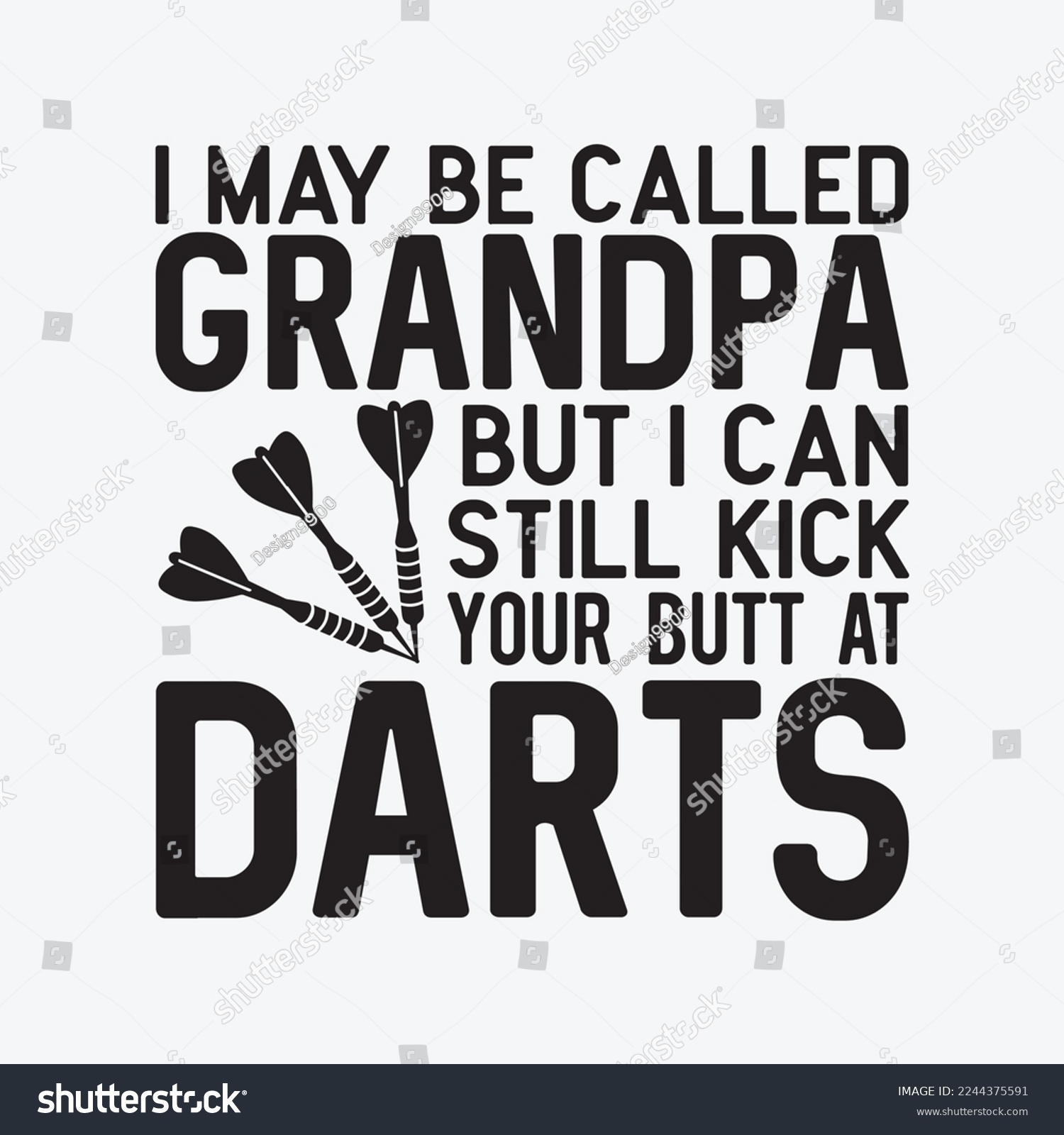 SVG of Funny Dart Grandpa Dart Team League Darts svg