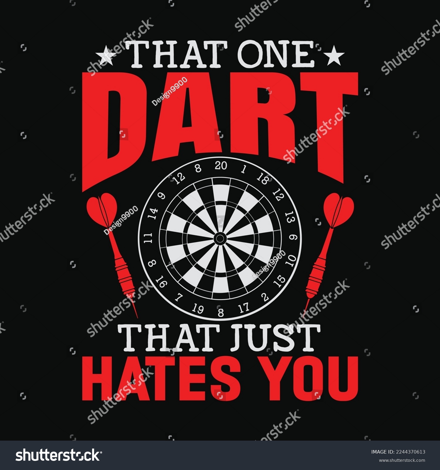 SVG of Funny Darts Problems Dartboard funny t-shirt design svg