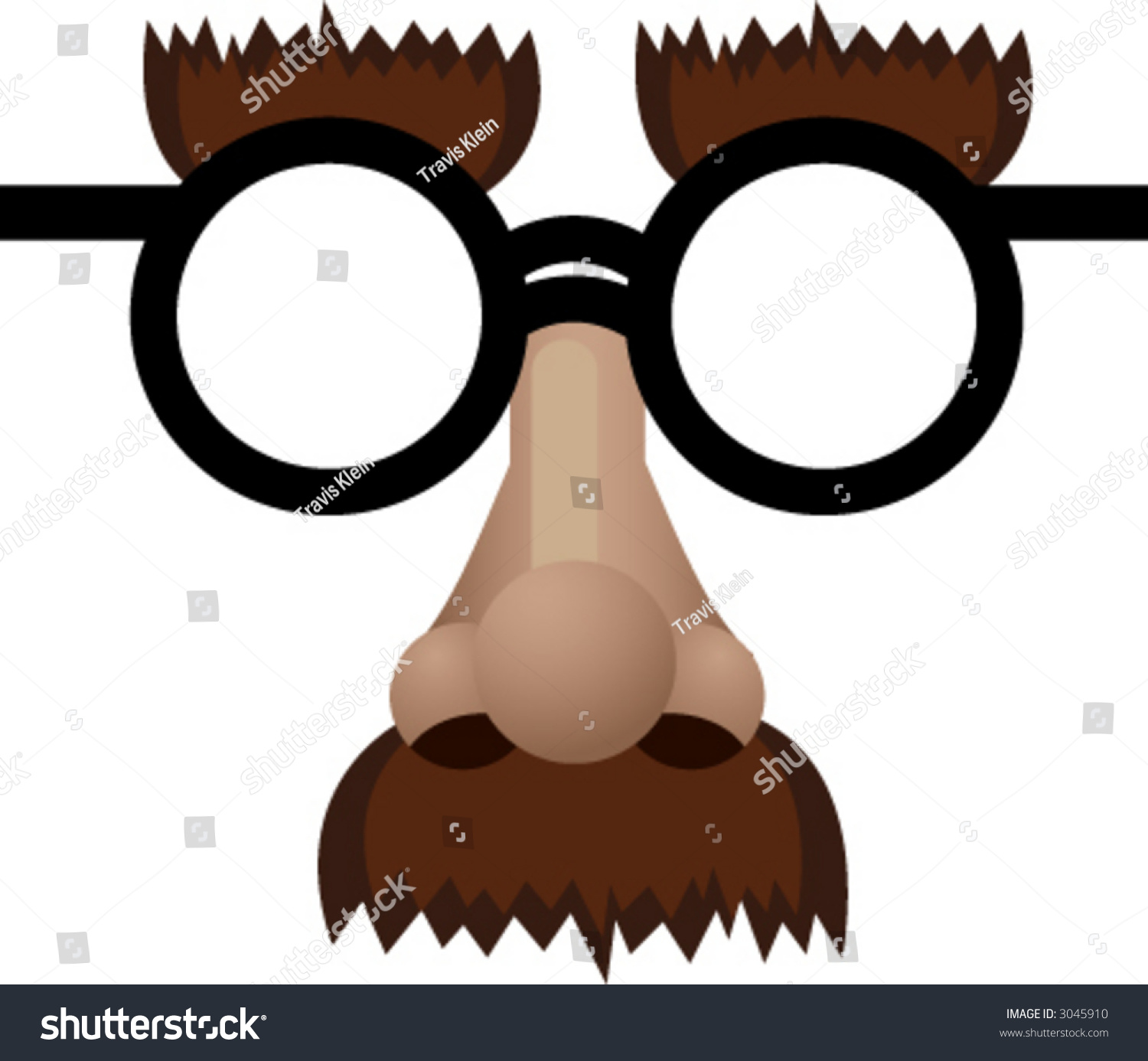 Funny Face Mask Illustration Stock Vector 3045910 Shutterstock