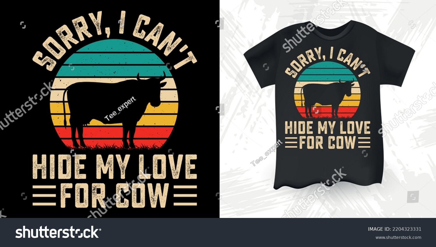 SVG of Funny Farm Farmer Cow Lover Retro Vintage Cow T-shirt Design svg