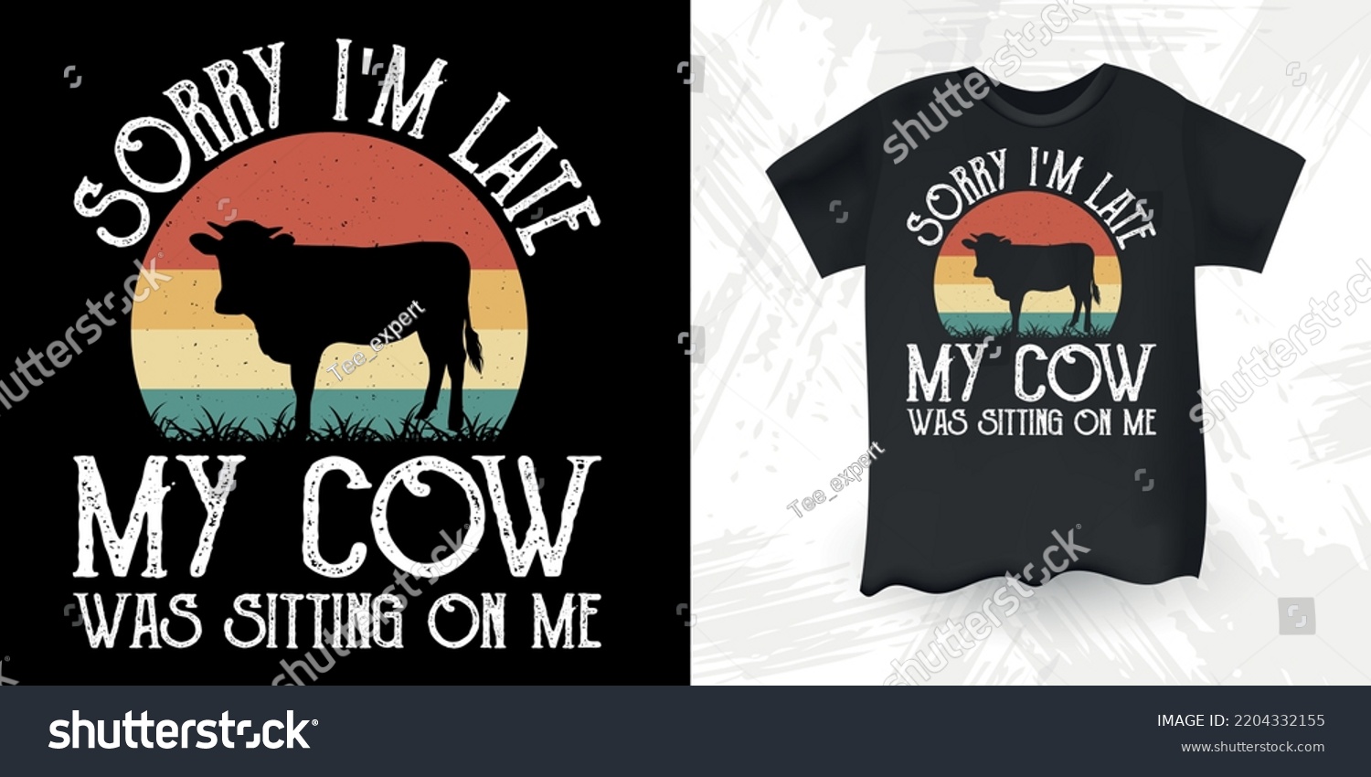 SVG of Funny Farm Farmer Cow Lover Vintage Cow T-shirt Design svg
