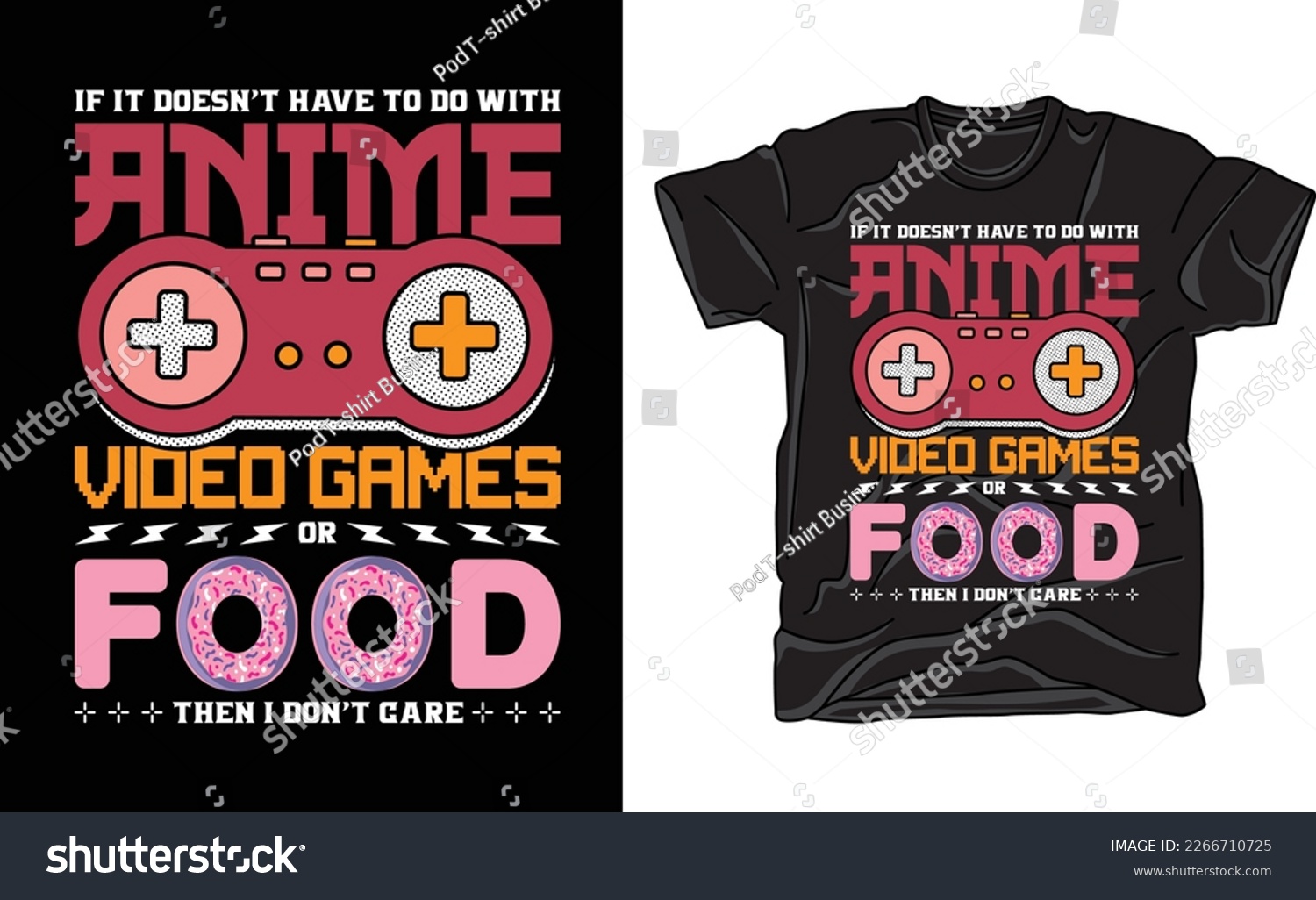 SVG of Funny Gaming Anime Video Games or Food T shirt Design svg