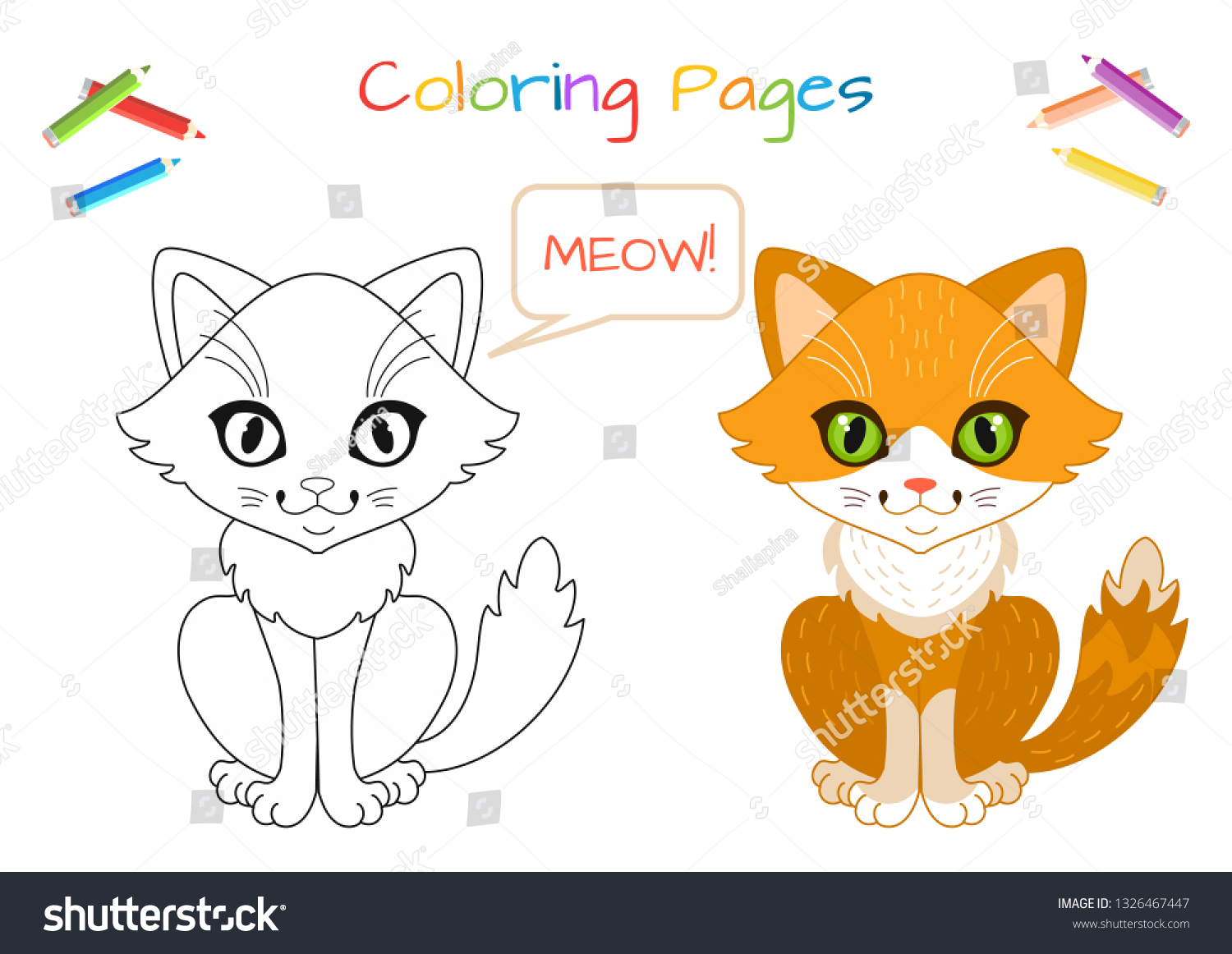 41 Little Cat Coloring Pages Pictures
