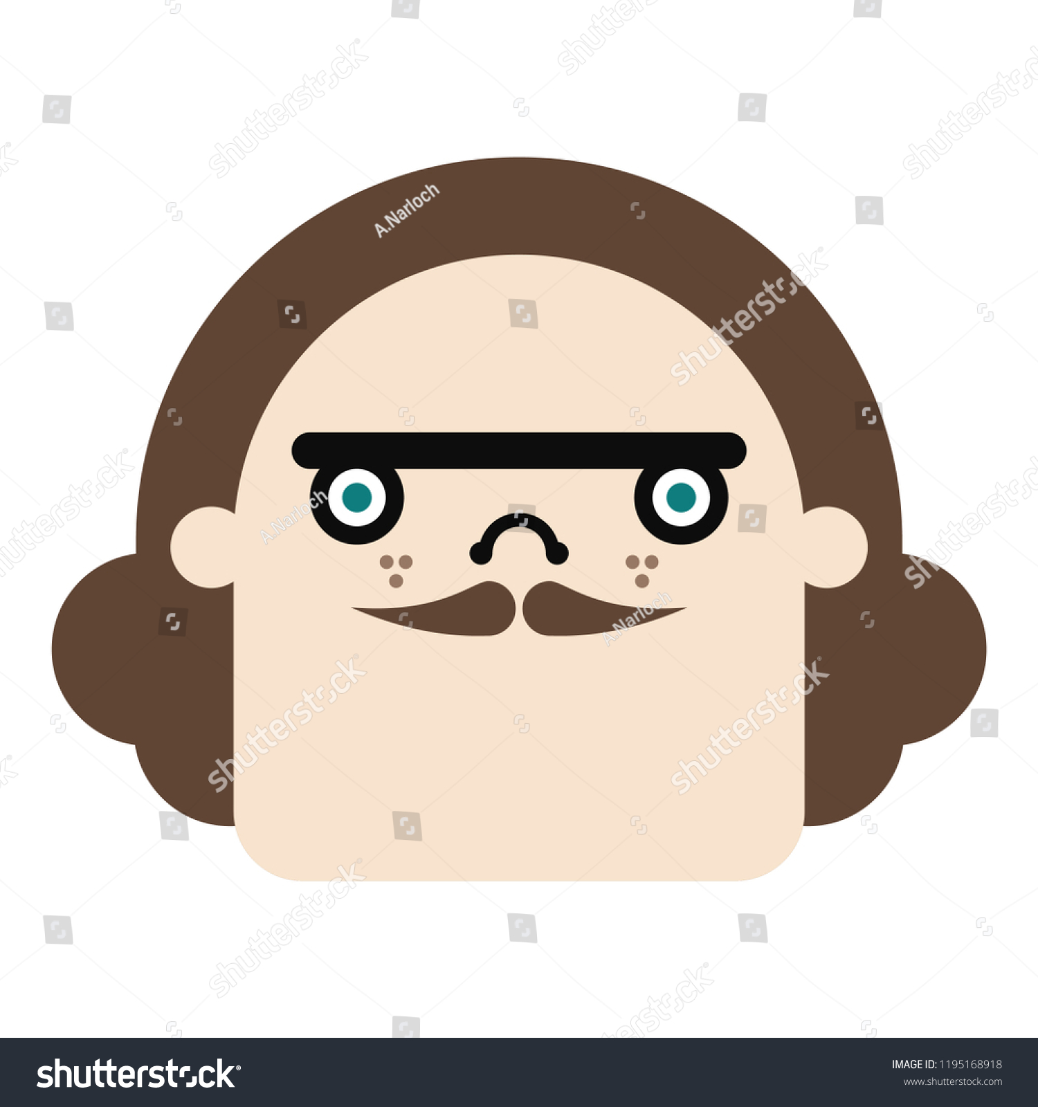 Funny Man Cartoon Character Vector Illustration Stock Vector Royalty Funny Man Cartoon Character Vector Illustration Stock Vector Royalty